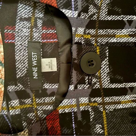 Nine West Women’s Crepe Printed Topper Jacket | Size 8 | EUC - Picture 9 of 10